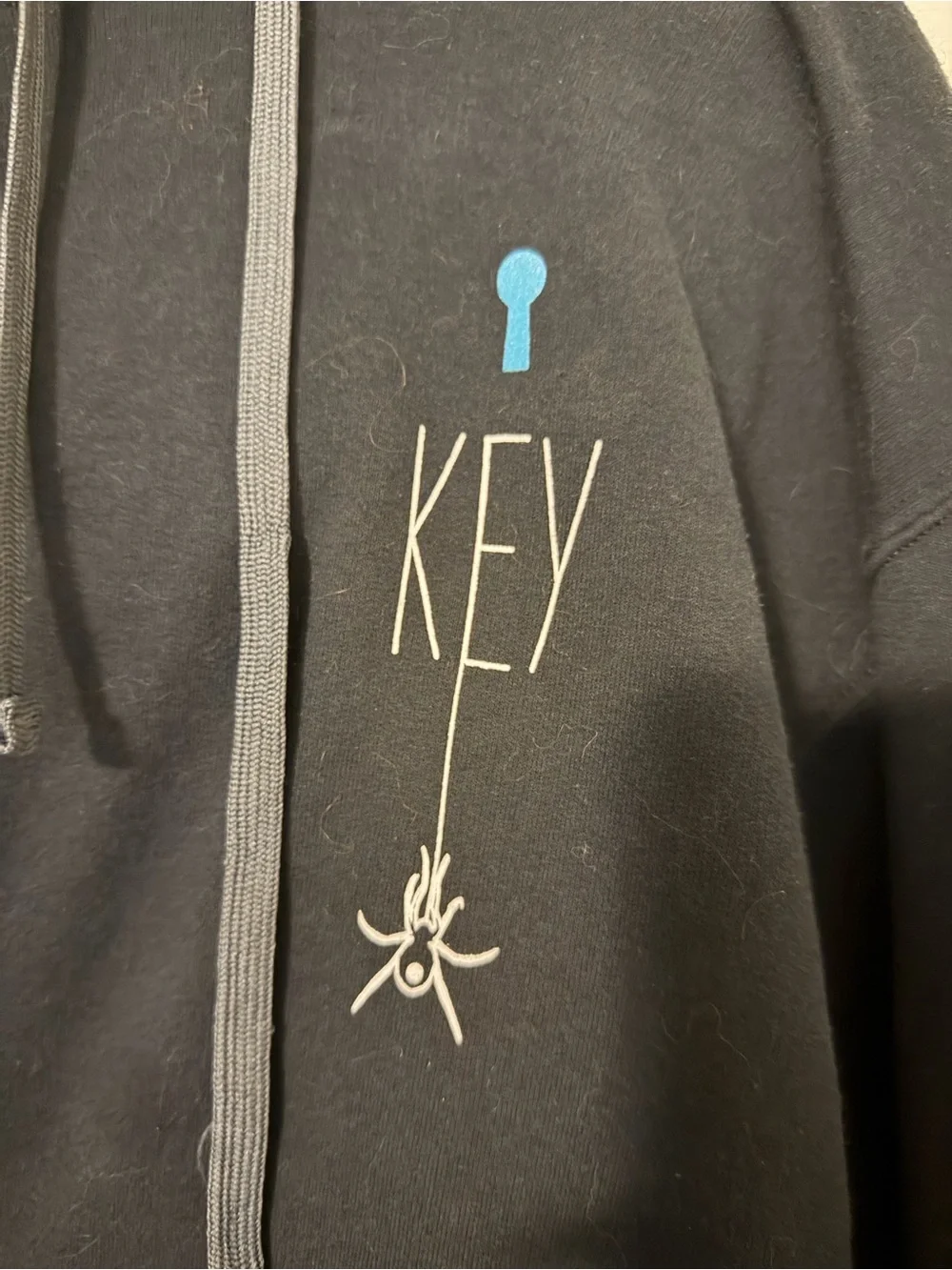 KEY Black Hoodie Size Small